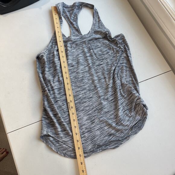 Lululemon Sz 12 Yogi Everyday Tank Racer Back Top Front Pocket Gray LOT OF 2 - Picture 12 of 15